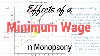 Minimum Wages in Monopsonistic Labor Markets [upl. by Kallick887]