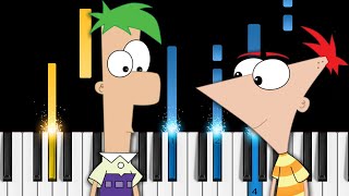 Phineas and Ferb  Theme Song  Piano Tutorial  Piano Cover [upl. by Reimer375]