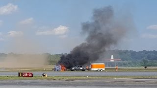 Stunt plane crashes during air show [upl. by Ivad255]