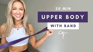 20 Min UPPER BODY WORKOUT at Home with Resistance Band [upl. by Melville]