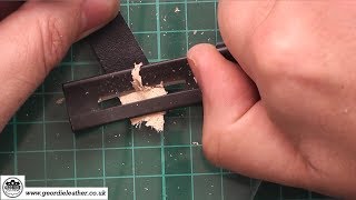 17 Skiving Leather  Leatherwork For Beginners [upl. by Enidaj]