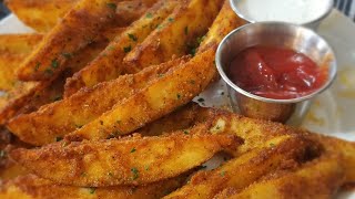 STEAK FRIES  How to make Perfectly seasoned oven fries [upl. by Maureene]