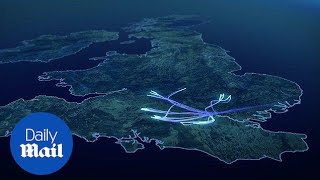 Incredible animation shows RAF flypast route over Buckingham Palace [upl. by Sathrum593]