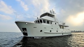 Bering 65 Serge  Steel expedition trawler yacht underway [upl. by Arondel787]