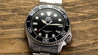 A Slimmer More Wearable Diver From Orient  quotMini Neptunequot RAAC0K01B10B [upl. by Dorris]