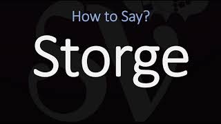 How to Pronounce Storge CORRECTLY LOVE Meaning amp Pronunciation [upl. by Gracye268]