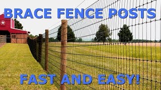 How to Brace Fence Posts FAST and EASY [upl. by Hnad]