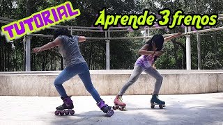 Tutorial aprende 3 frenos patines en línea y quads [upl. by Ananna]