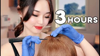 ASMR Sleep Recovery  3 Hours of Hair Treatments [upl. by Nnalatsyrc]