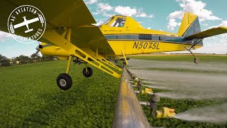 Ride Along with Ag Pilot Crop Duster as He Sprays a Field Start to Finish in an Air Tractor 502 POV [upl. by Noved921]