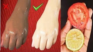 Skin Whitening Home Remedies Lemon Colgate Toothpaste and Tomato Facial [upl. by Lauretta]