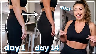 Abs in 2 weeks I tried Chloe Tings Ab Challenge amp it actually worked [upl. by Etireugram]