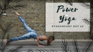 DAY 20 POWER YOGA  Yoganuary Yoga Challenge  CAT MEFFAN [upl. by Relluf271]