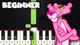 The Pink Panther Theme  BEGINNER PIANO TUTORIAL  SHEET MUSIC by Betacustic [upl. by Sacken]