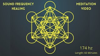 Sound Frequency Healing  Meditation Video  174Hz [upl. by Alaecim492]