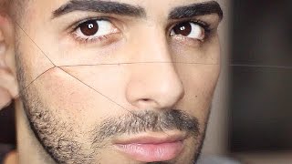 THREADING YOUR PRIVATES  How To Thread Eyebrows Upper lip Facial Hair [upl. by Ylen]