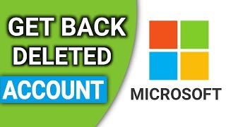 How To Get Back Your Deleted Microsoft Account  Reopen Microsoft Account Recover Microsoft Account [upl. by Eiveneg821]