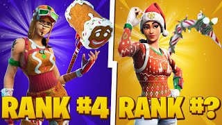 10 Best TRYHARD Christmas Skin Combos In Fortnite [upl. by Nojid]