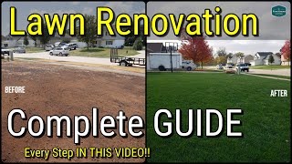 How To Fix Your Lawn with Renovation  All The Steps In One Video [upl. by Akenahc]