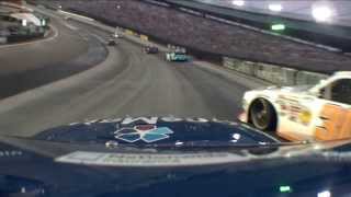 NASCAR Nelson Piquet Jr hits the wall  Bristol 2013 [upl. by Vachil]