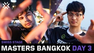 VALORANT Masters Bangkok  Swiss Stage  Day 3 [upl. by Oznarol59]