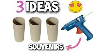 3 Easy to Make Toilet PaperDIY Roll Souvenir Ideas [upl. by Esemaj]