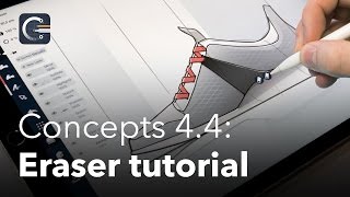 How to Draw a Shoe Using Concepts App on iPad [upl. by Eillac937]