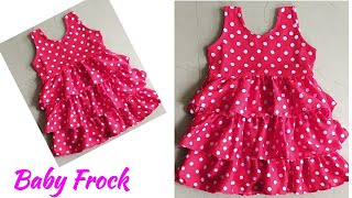 Baby FrockLayer Baby Frock Cutting and Stitching [upl. by Aeli]