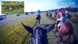 JOCKEY CAM Many Clouds wins the 2015 Crabbies Grand National [upl. by Oberheim]