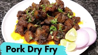 Pork dry fry  Homemade Easy and tasty Pork fry [upl. by Simonne]