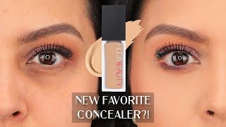 NEW CONCEALER ALERT 🚨A NEW HOLY GRAIL 🤯 HUDA BEAUTY FAUXFILTER CONCEALER  REVIEW  WEAR TEST [upl. by Remliw]