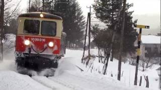 Mariazellerbahn bei Neuschnee [upl. by Dawkins]