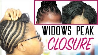 Lace Closure Sew In on a Widows Peak  Start to Finish ft Wiggins Hair [upl. by Pfister]