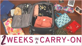 Minimalist Packing How to pack for two weeks in a carry on [upl. by Fee463]