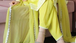 Top 10 Straight salwar suit Designs for Girls  women  Pakistani salwar kameez [upl. by Anirdnaxela]