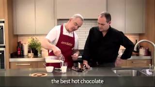 How to make a hot chocolate using an aerolatte milk frother [upl. by Saudra]