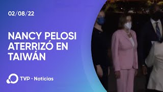 Máxima tensión entre EEUU y China Pelosi aterrizó en Taiwán [upl. by Yenobe]