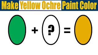 How To Make Yellow Ochre Paint Color  Yellow Ochre Acrylic Paint [upl. by Airdnna]