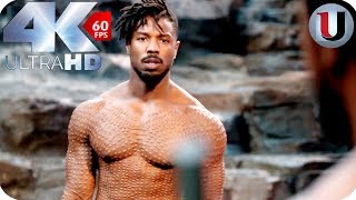 Black Panther  Killmonger Vs TChalla  MOVIE CLIP 4K HD [upl. by Nollie]