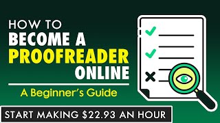 How to Become a Proofreader Online From Home  A Beginners Guide [upl. by Pitts]