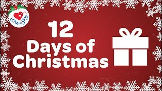 12 Days of Christmas with Lyrics  Christmas Songs and Carols [upl. by Kelbee]