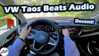 2022 Volkswagen Taos – Beats 8speaker Sound System Review [upl. by Ahsinet]