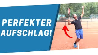 Perfekter Tennis Aufschlag in 5 einfachen Schritten [upl. by Namharludba]