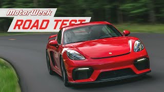 2021 Porsche 718 Cayman GT4  MotorWeek Road Test [upl. by Ahsuas]