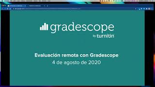 Evaluación remota con Gradescope [upl. by Moretta]