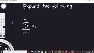 Summation Notation Statistics [upl. by Lleksah239]