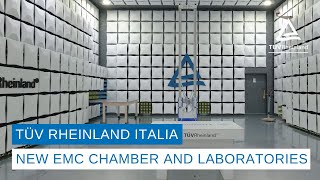 TÜV Rheinland Italia  New EMC chamber and laboratories  Testing and Certification [upl. by Enoid889]