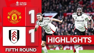 Fulham Knock United Out  Manchester United 11 34 Pens Fulham  Emirates FA Cup 2425 [upl. by Nerac]