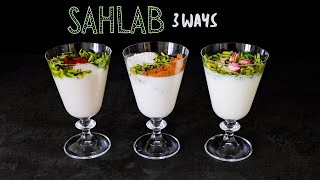 Sahlab  Salep  3 ways Middle Eastern Winter Drink [upl. by Lise969]