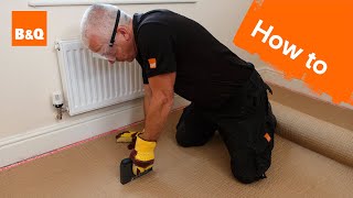 How to fit carpet part 1 grippers amp underlay [upl. by Nitfa]